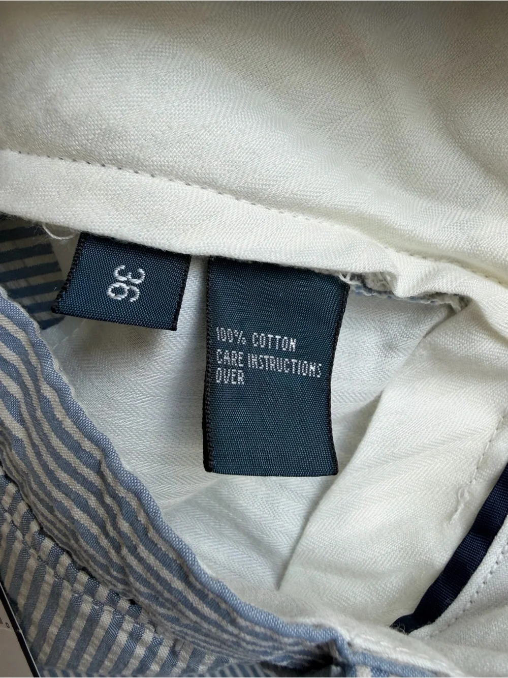NWT Polo Ralph Lauren Hamilton Seersucker Shorts Men’s 36 Blue White Cotton